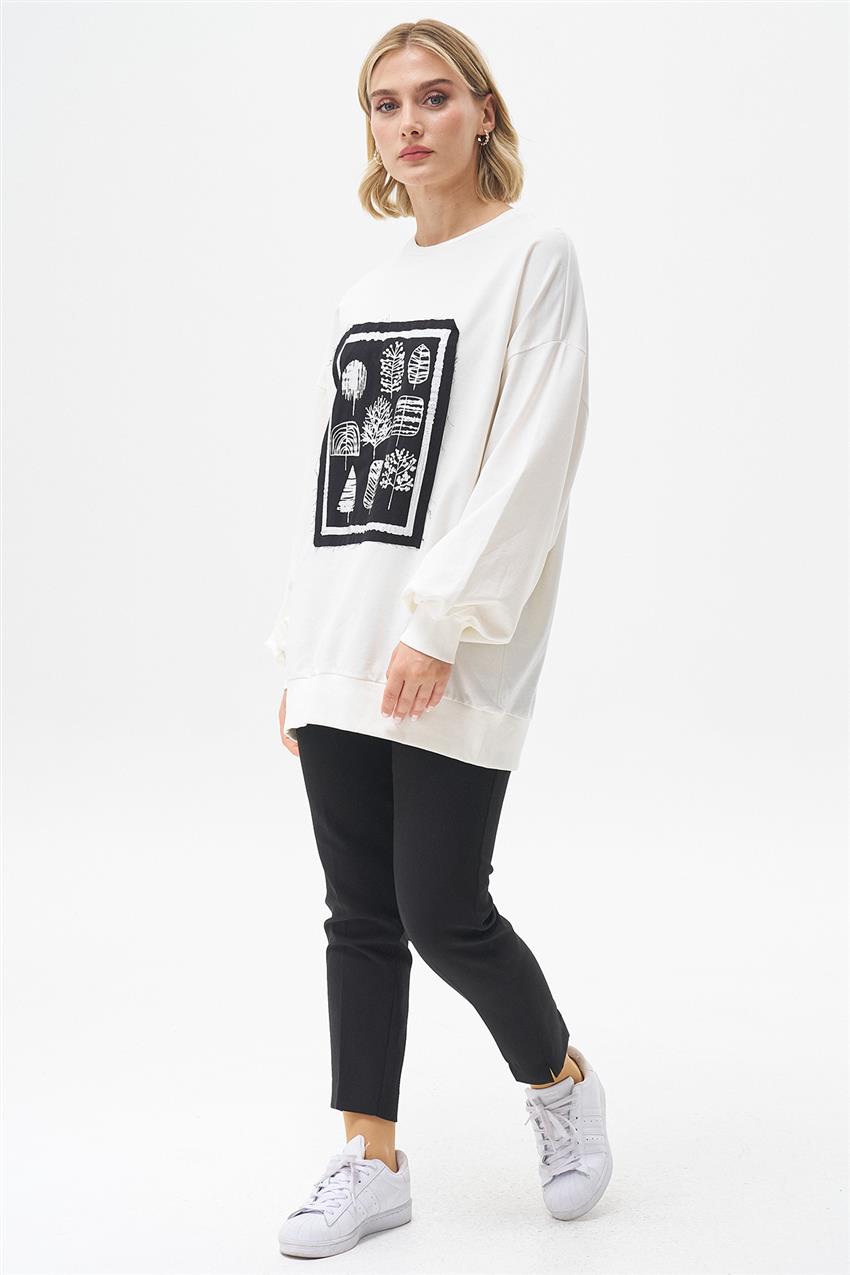 Sweatshirt-Ecru 270040-R076