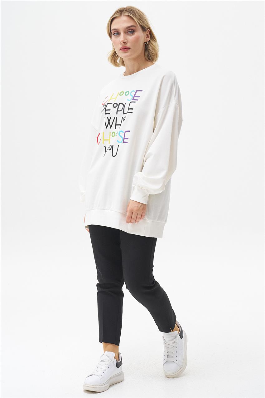 Sweatshirt-Ecru 270039-R076