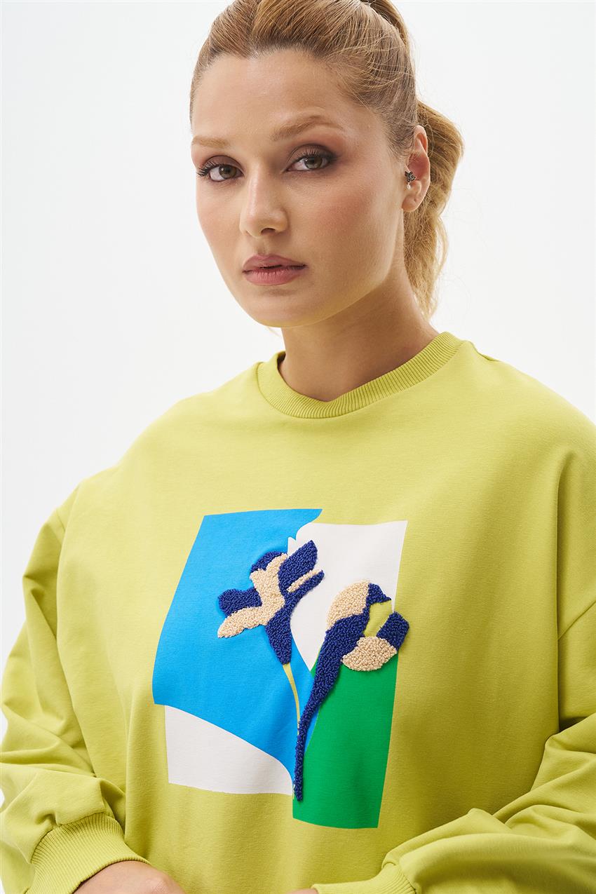 Sweatshirt-Pistachio Green 270072-R090