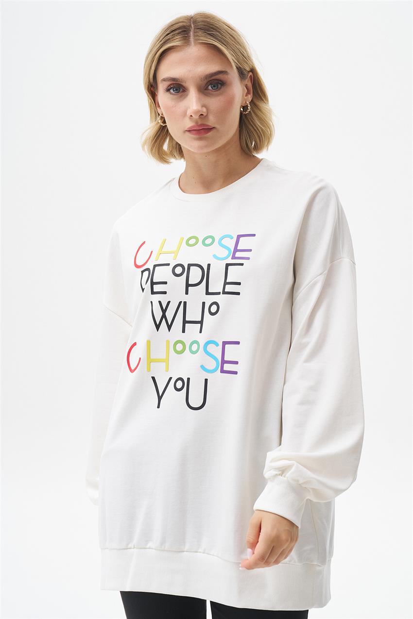 Sweatshirt-Ecru 270039-R076