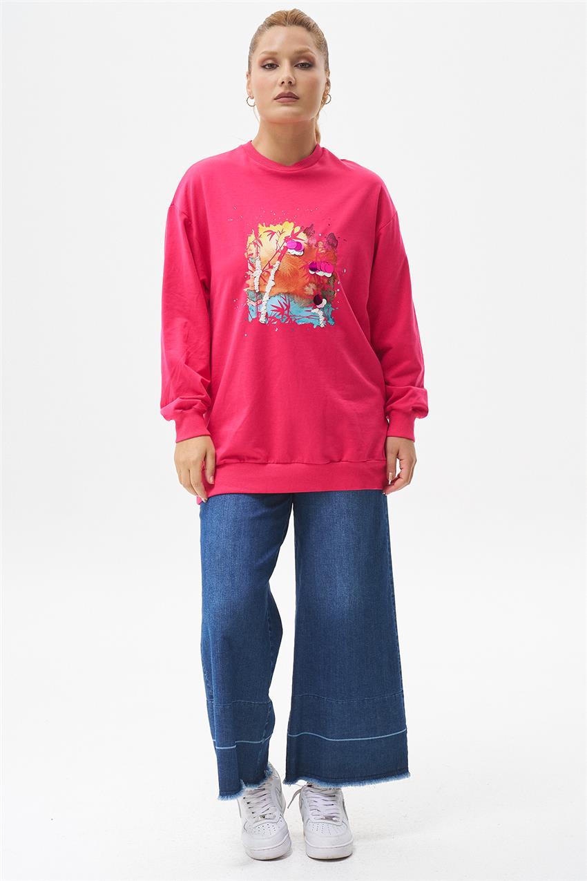 Sweatshirt-Fuchsia 270107-R091