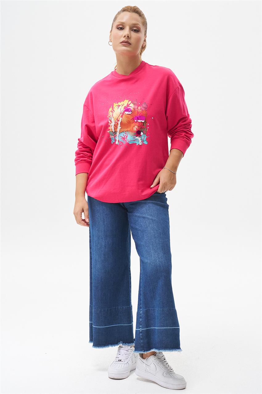 Sweatshirt-Fuchsia 270107-R091