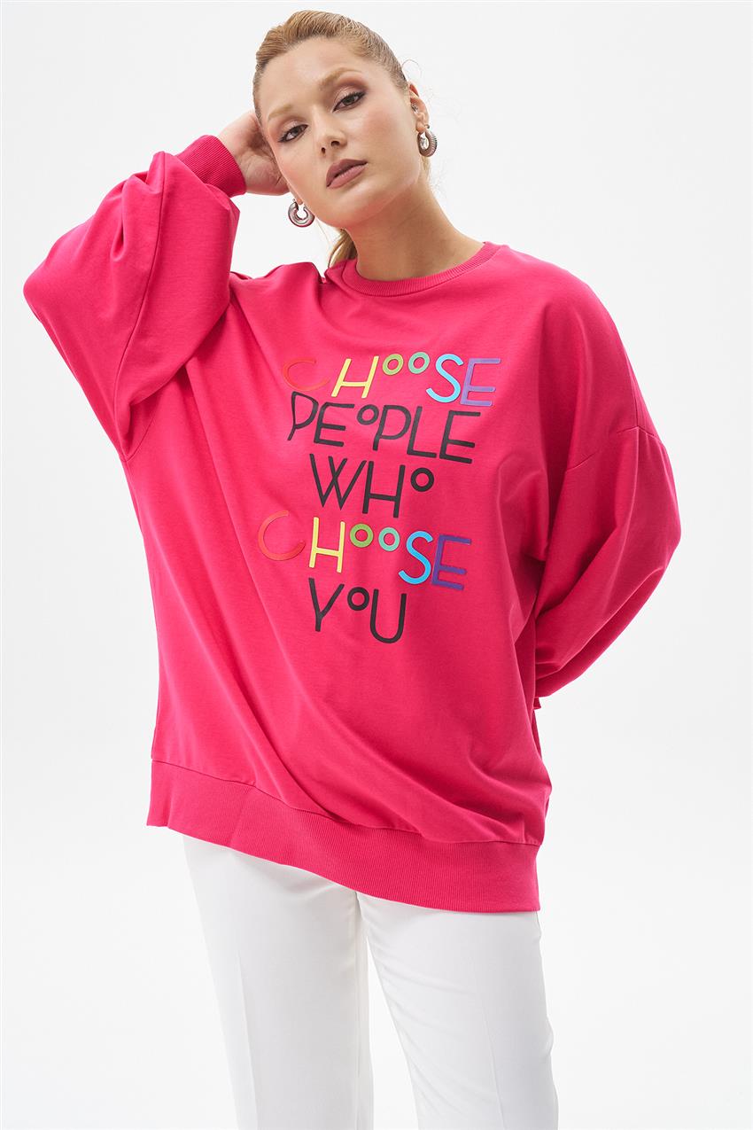 Sweatshirt-Fuchsia 270039-R091