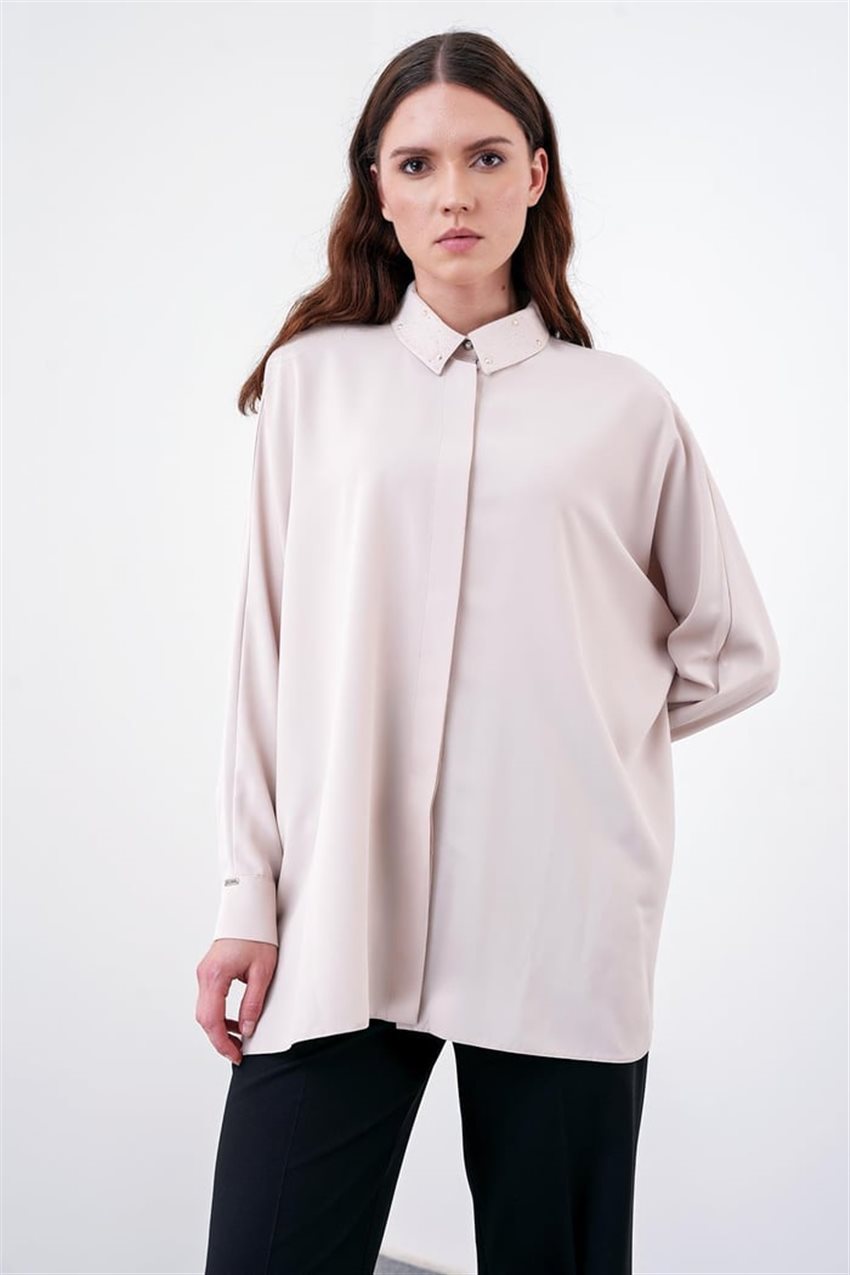 Shirt-Beige G-0055-R1041