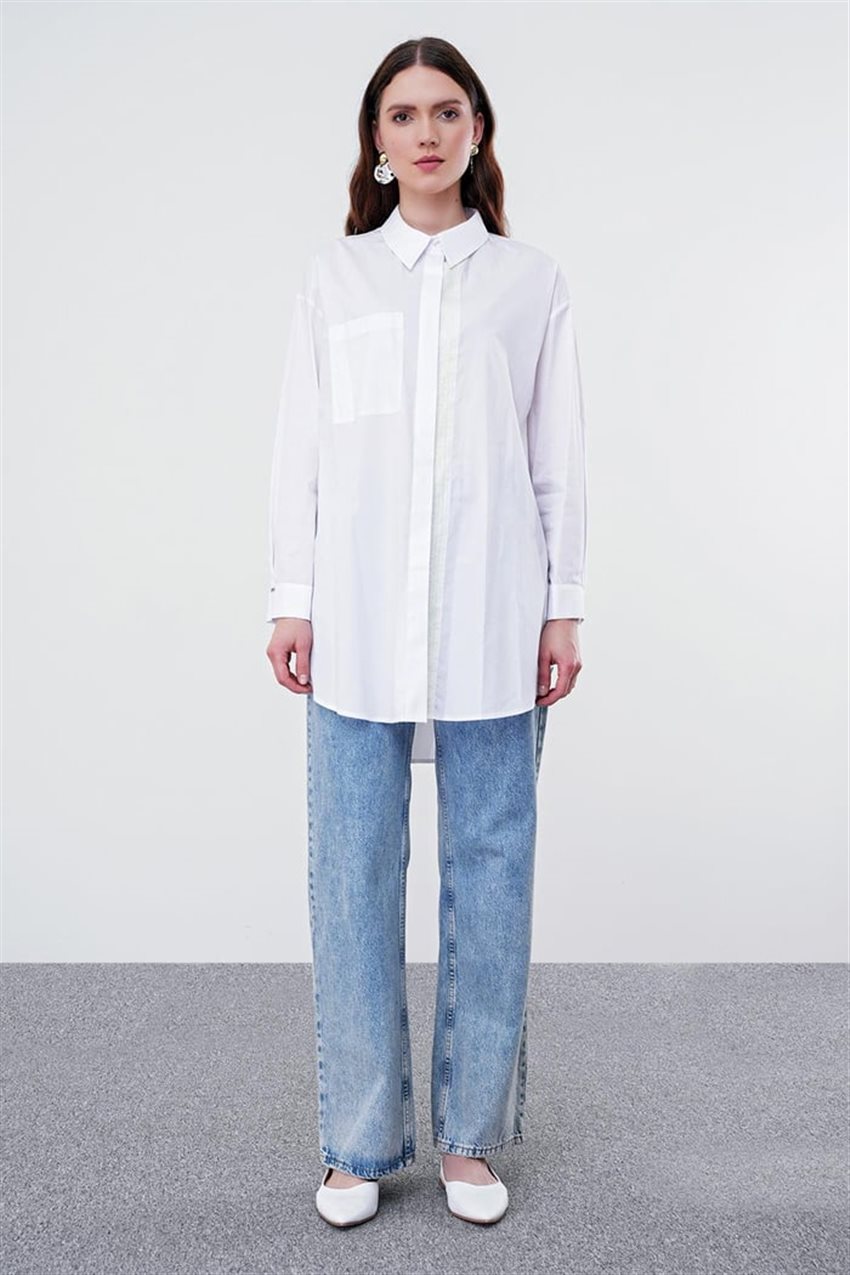 Shirt-White G-0065-R1049