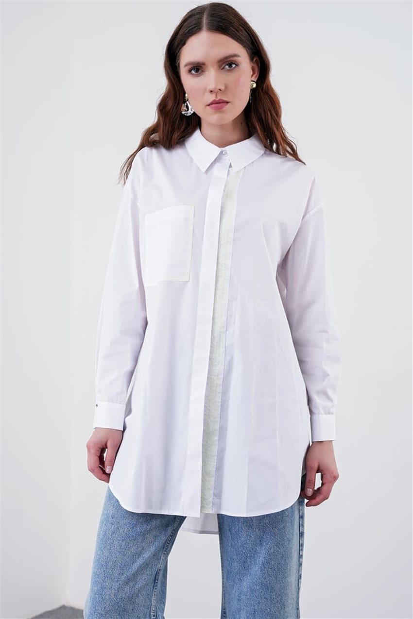 Shirt-White G-0065-R1049