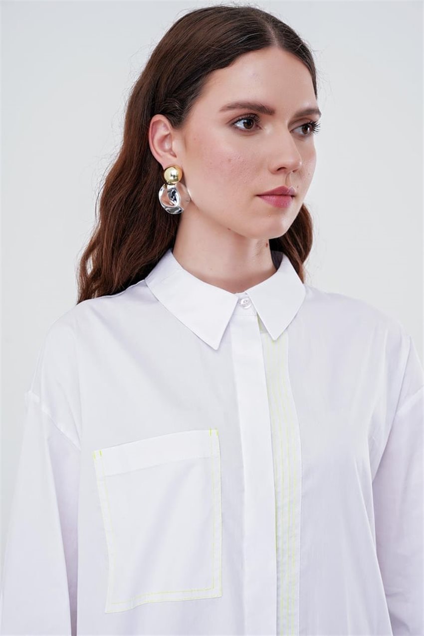 Shirt-White G-0065-R1049