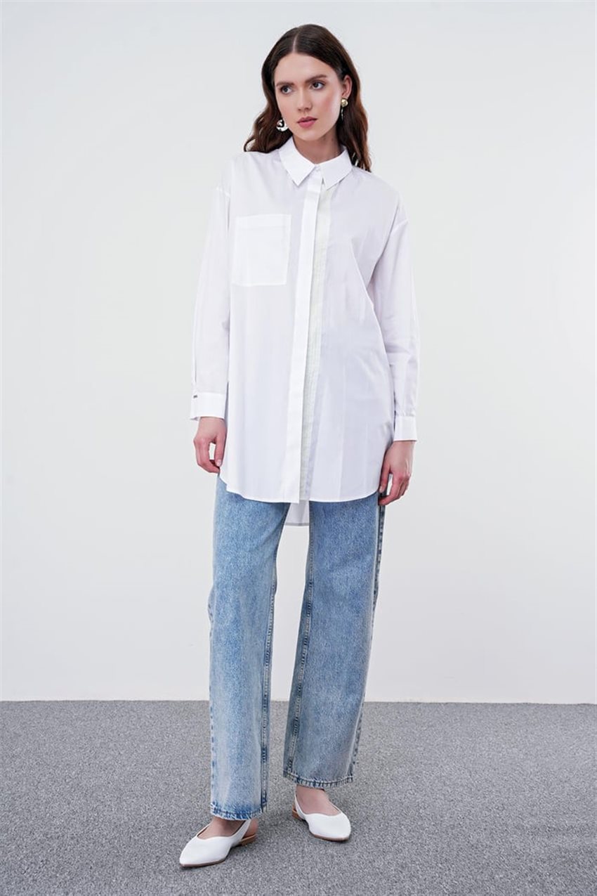 Shirt-White G-0065-R1049