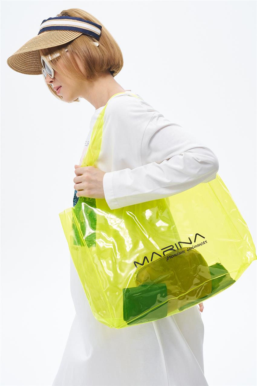 Beach Bag-Neon Yellow C2402-222