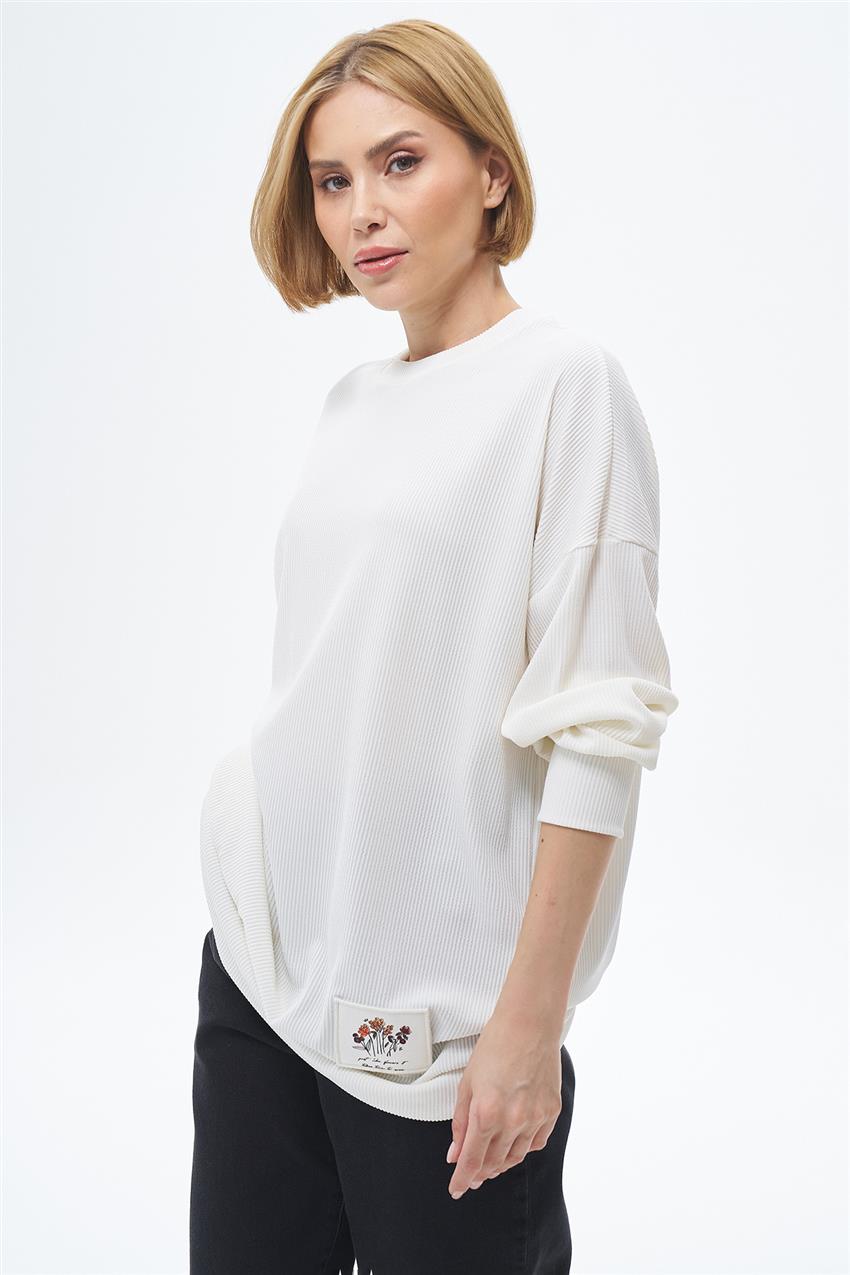 Sweatshirt-Ecru 0030427-007