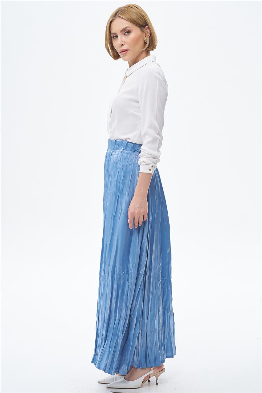 Skirt-İndigo M148A-83