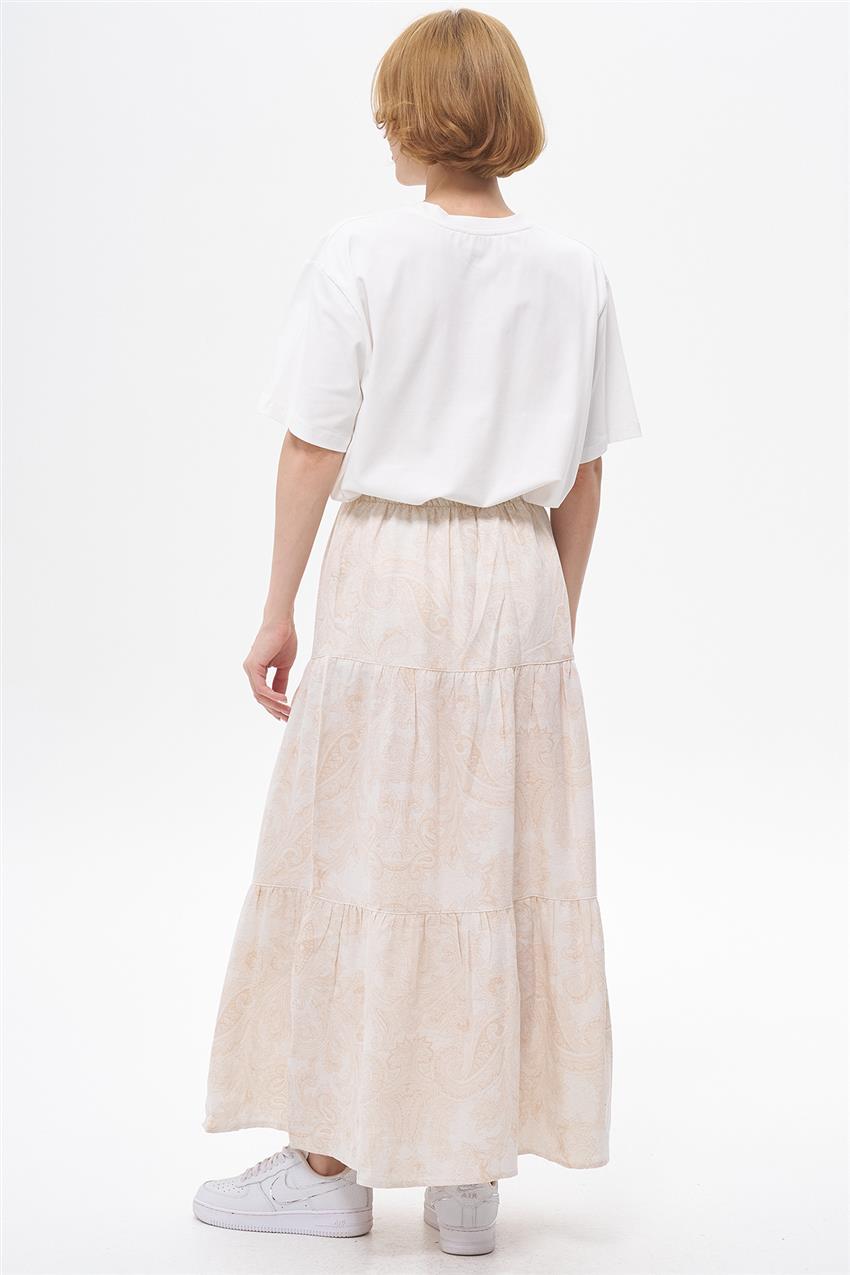 Skirt-Beige EMR-1663-11