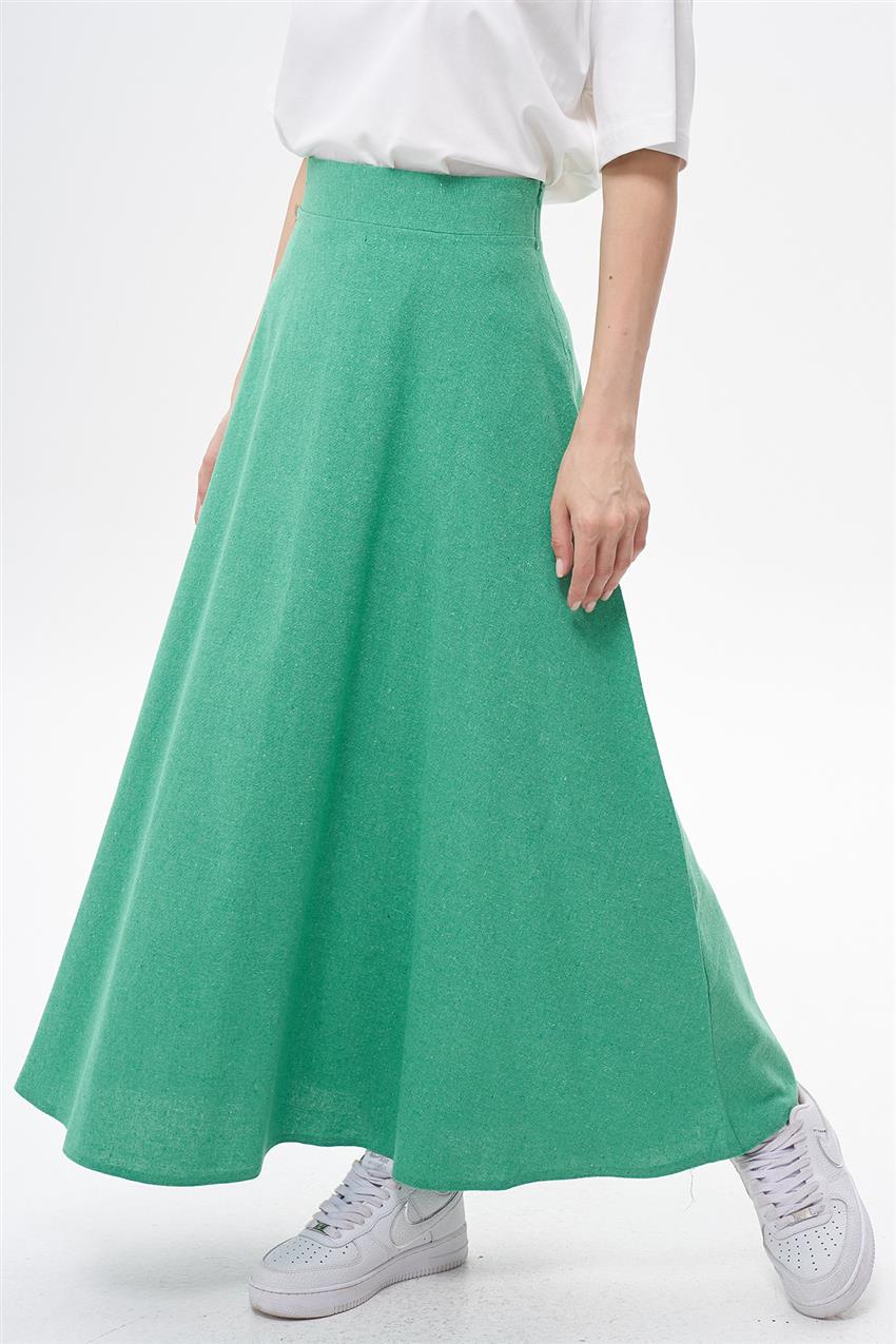 Skirt-Benetton Green EMR-RN-1408-143