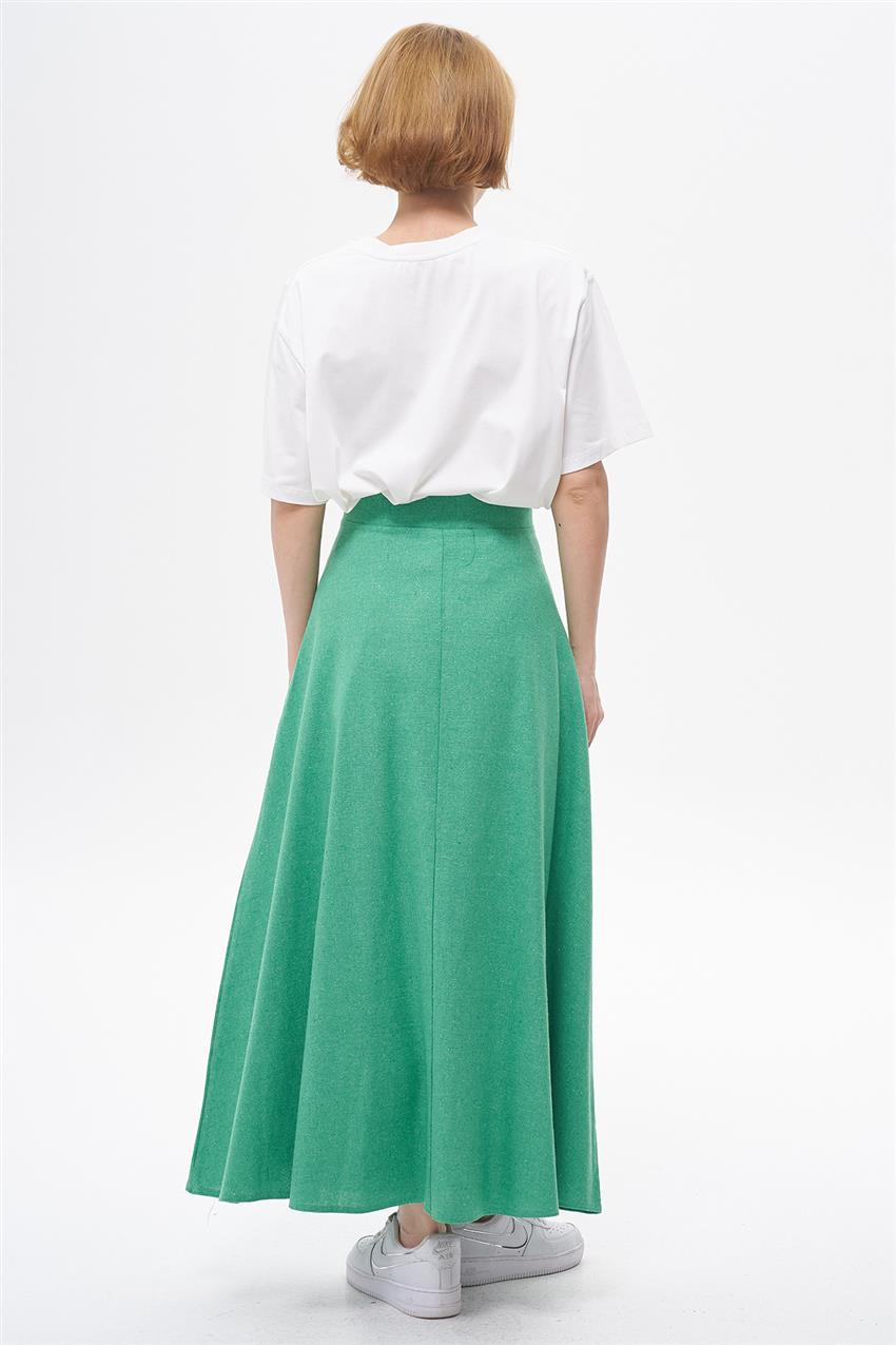 Skirt-Benetton Green EMR-RN-1408-143