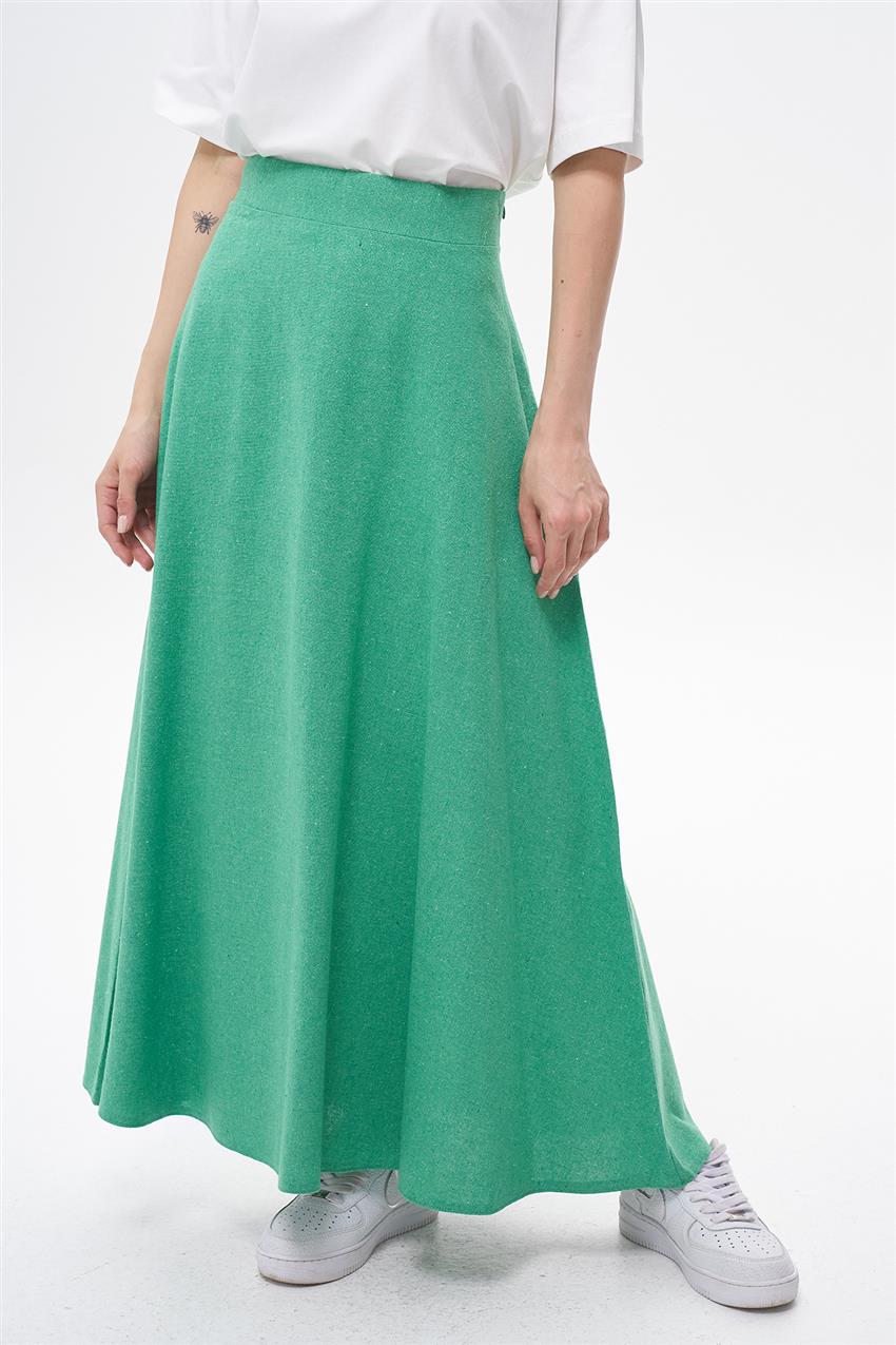 Skirt-Benetton Green EMR-RN-1408-143