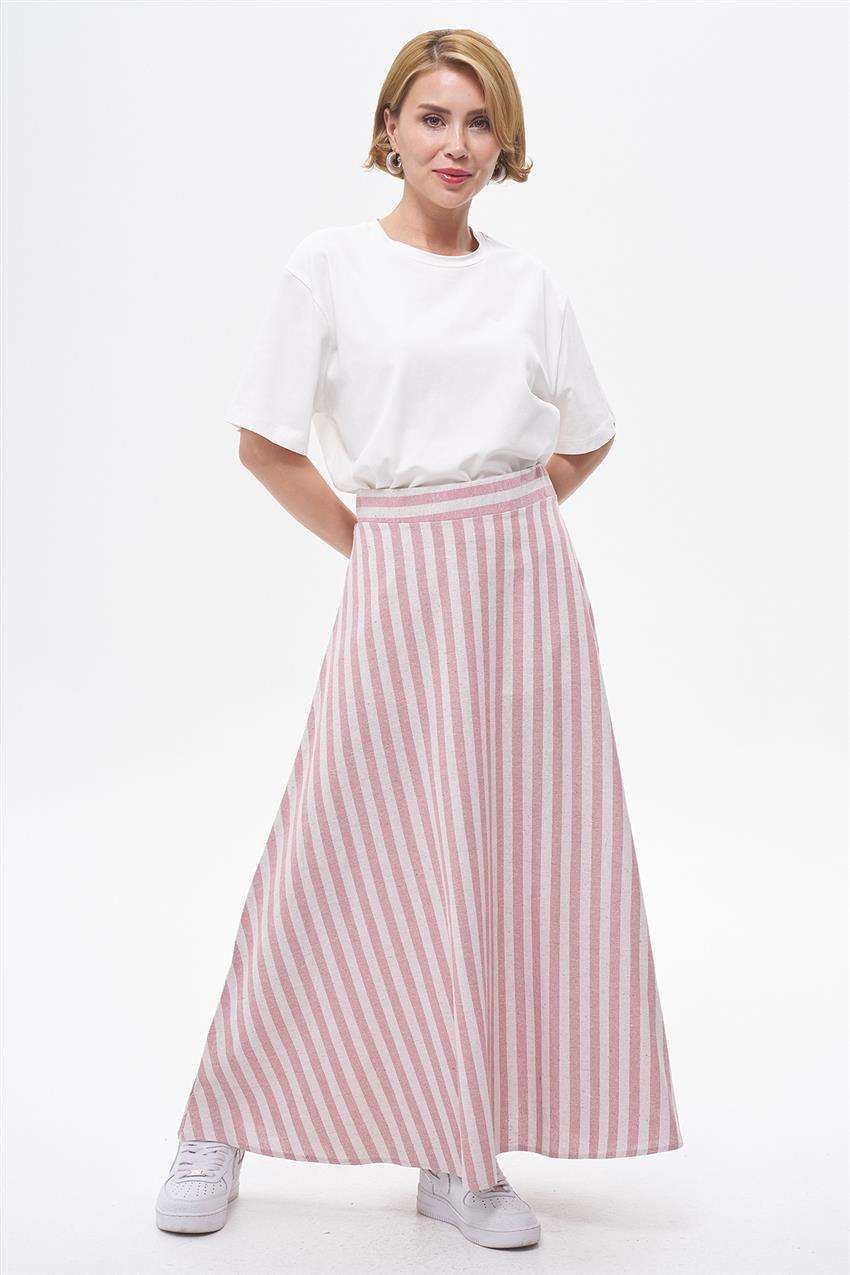 Skirt-Pink Cream EMR-ER-1404-484