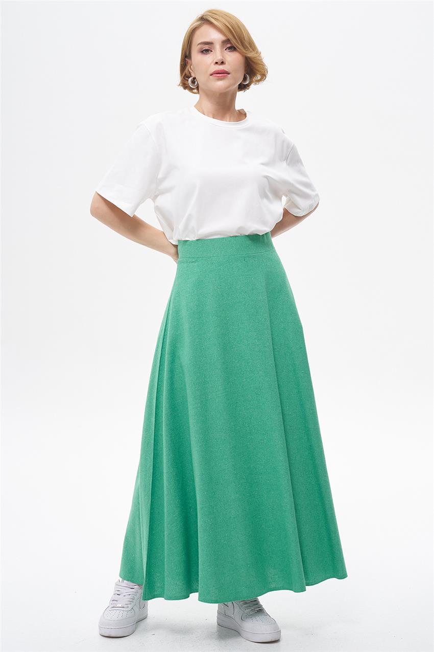 Skirt-Benetton Green EMR-RN-1408-143