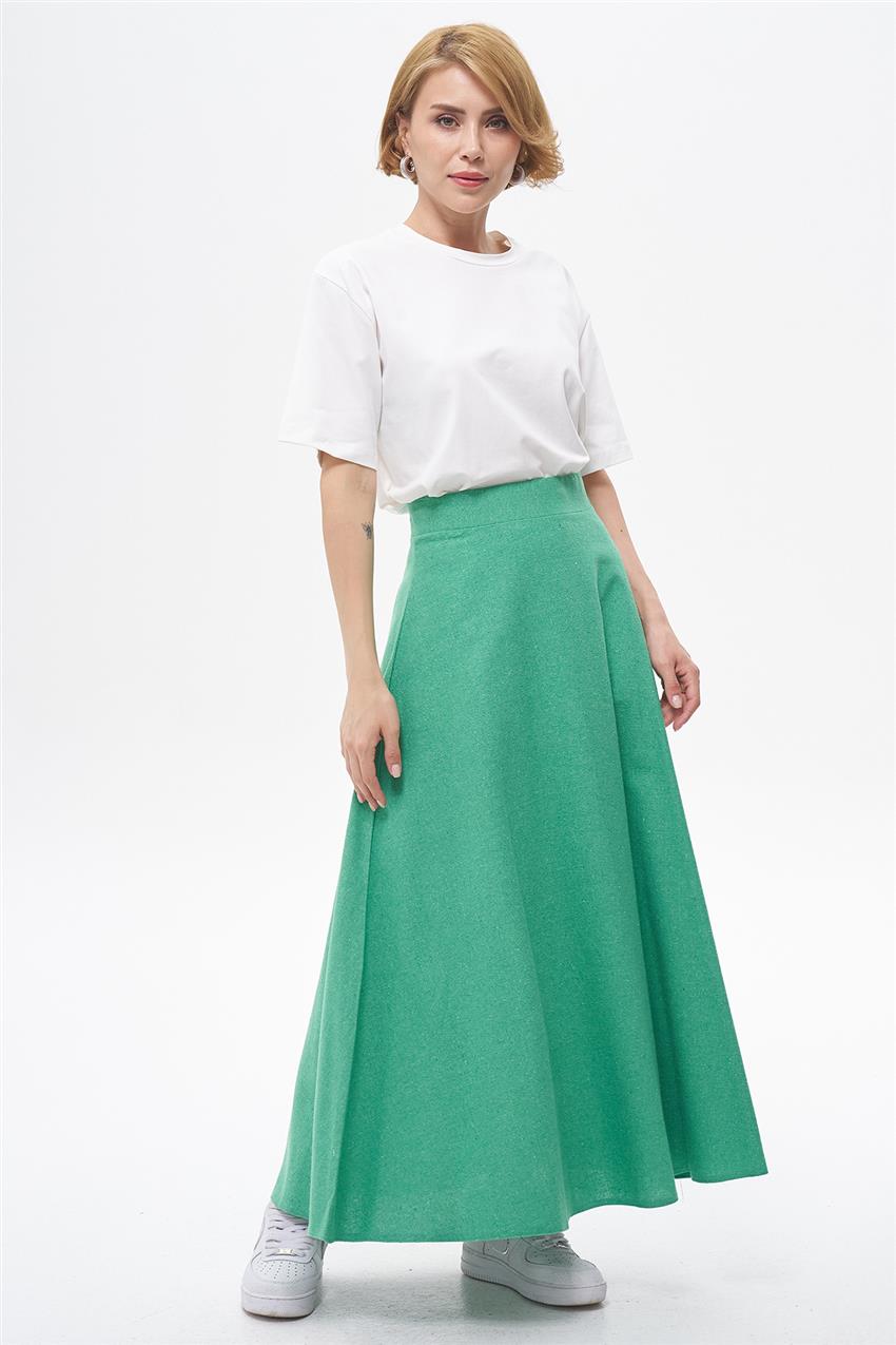 Skirt-Benetton Green EMR-RN-1408-143