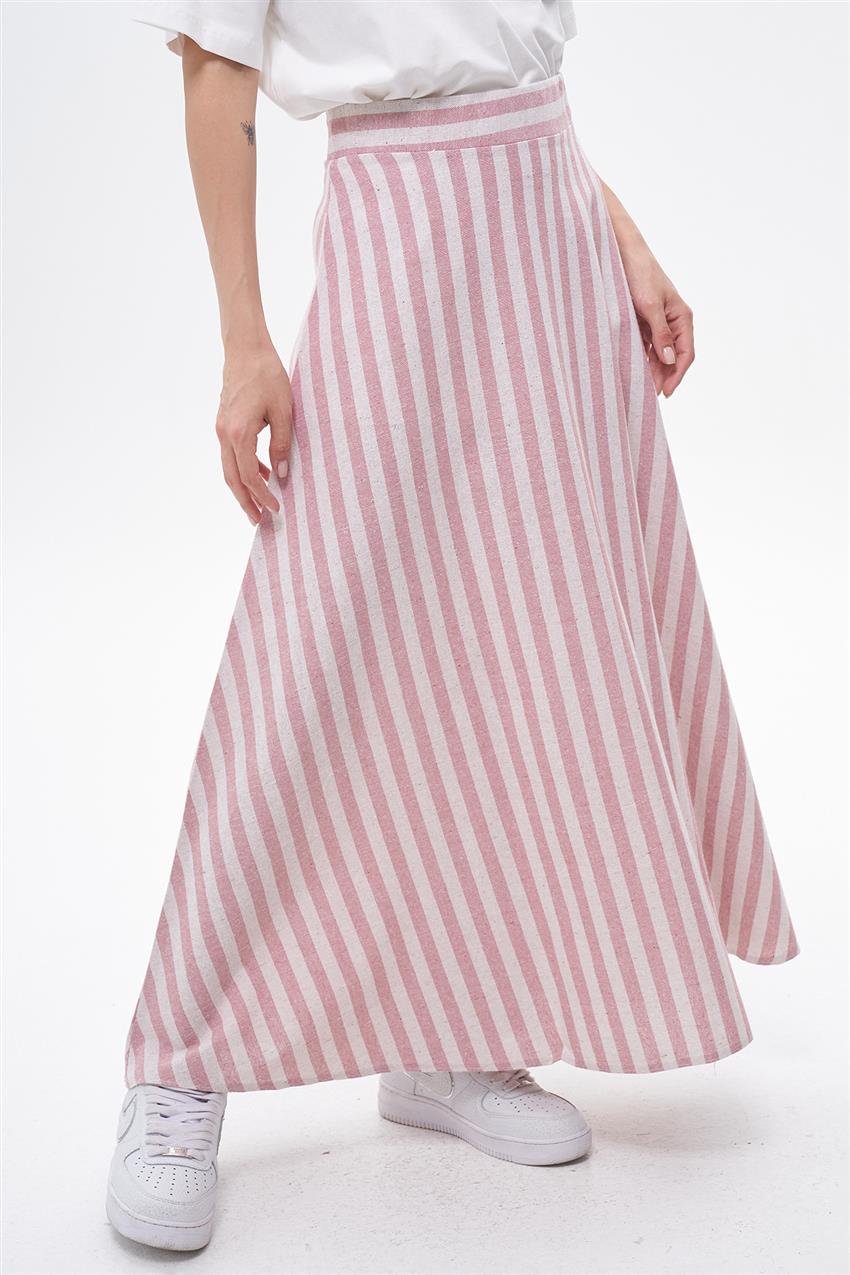 Skirt-Pink Cream EMR-ER-1404-484