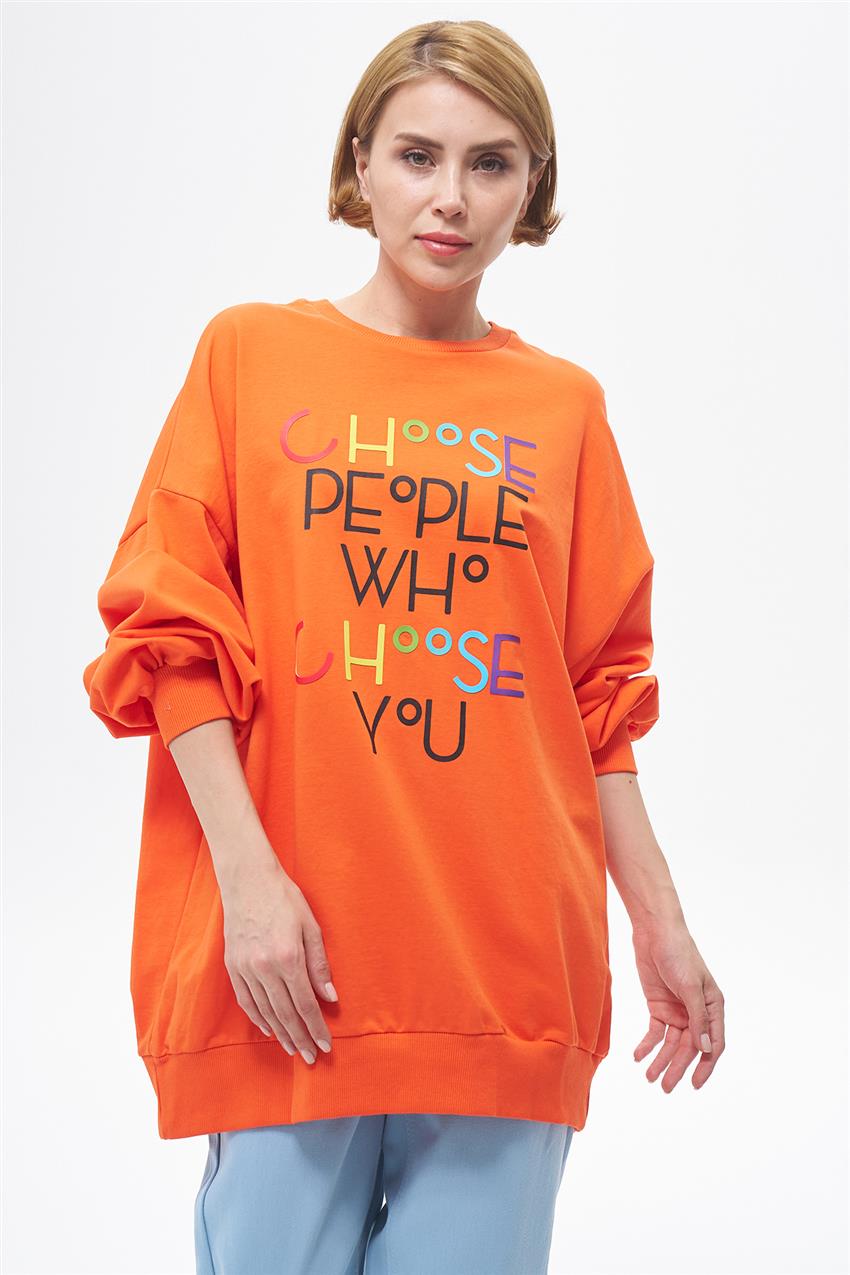 Sweatshirt-orange 270039-R213