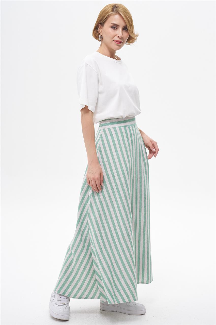 Skirt-Cream Green EMR-ER-1404-367