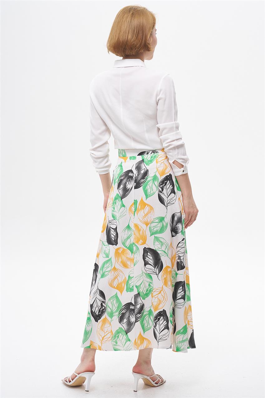 Skirt-Black Yellow EMR-1881-259