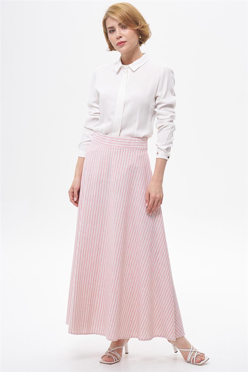 Skirt-Pink Cream EMR-AR-1505-484