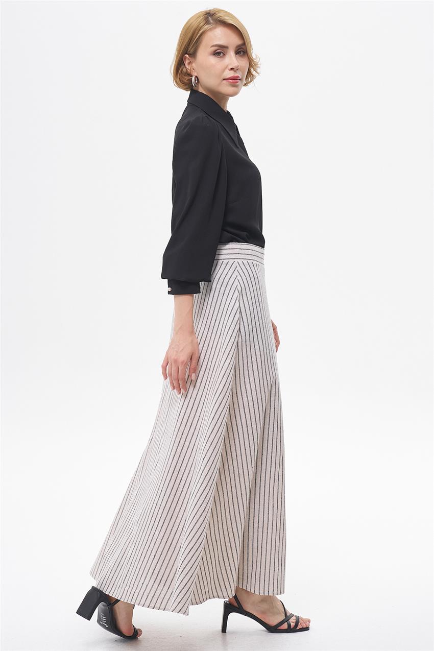 Skirt-Cream Black EMR-AR-1505-356