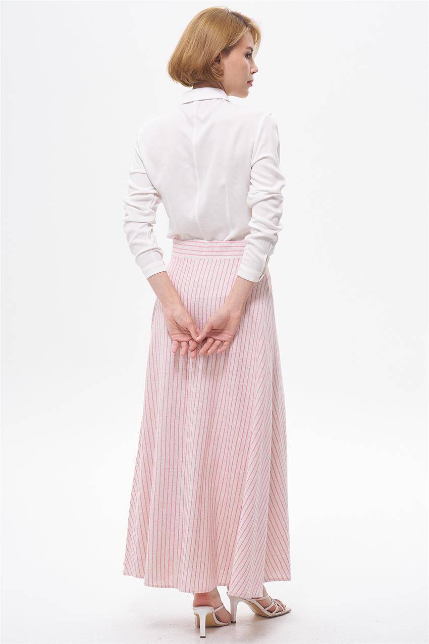 Skirt-Pink Cream EMR-AR-1505-484