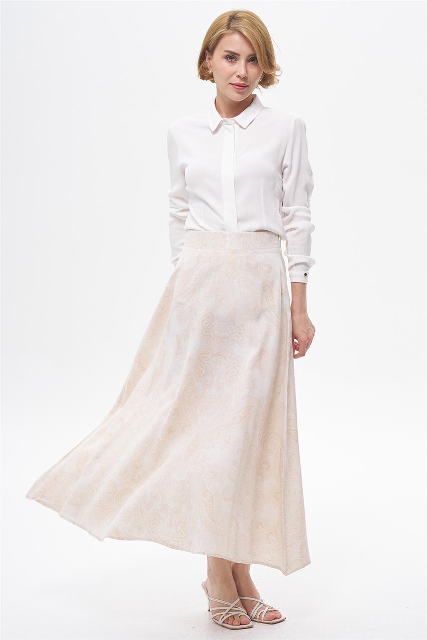 Skirt-Beige EMR-1882-11