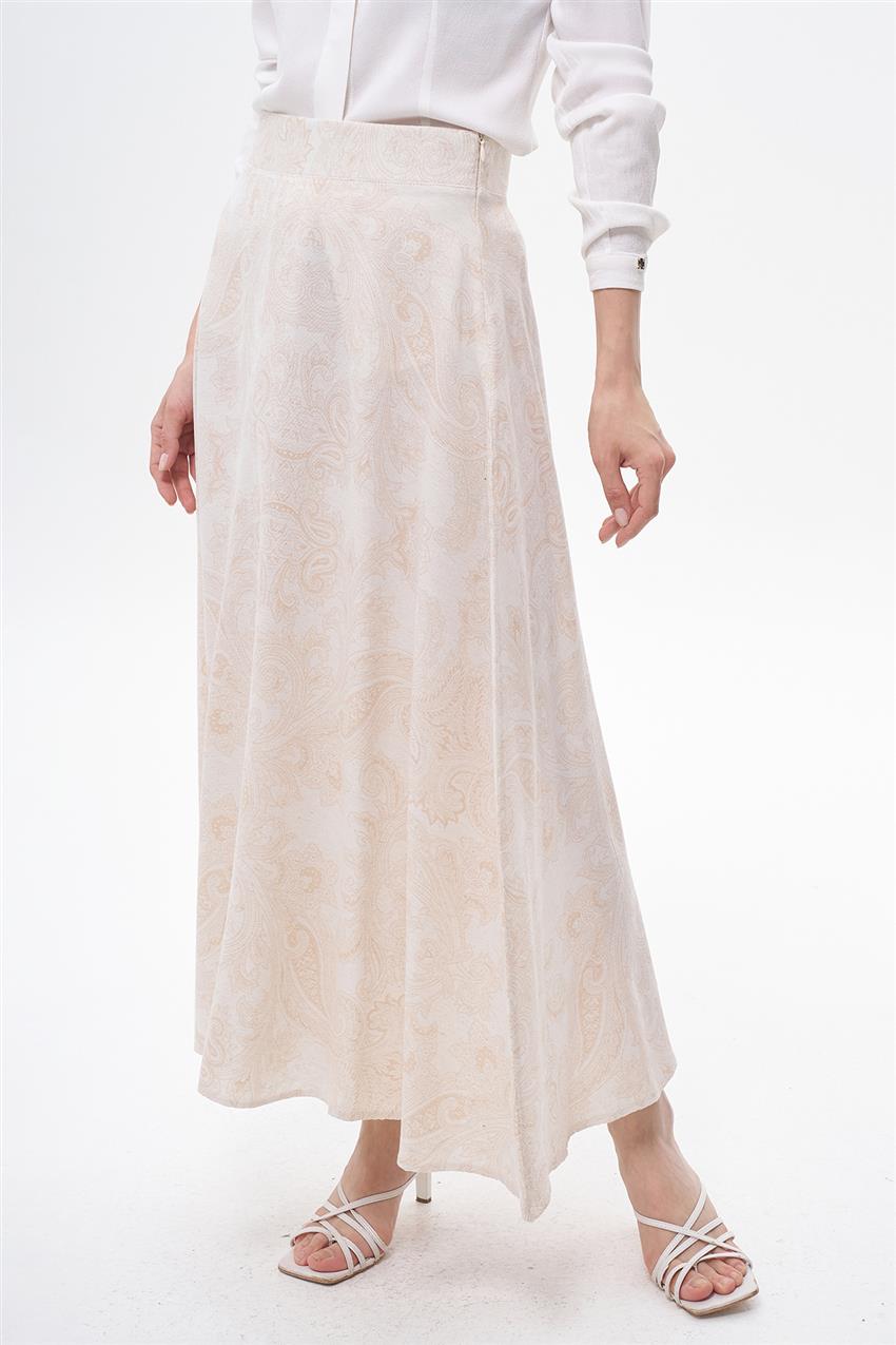 Skirt-Beige EMR-1882-11