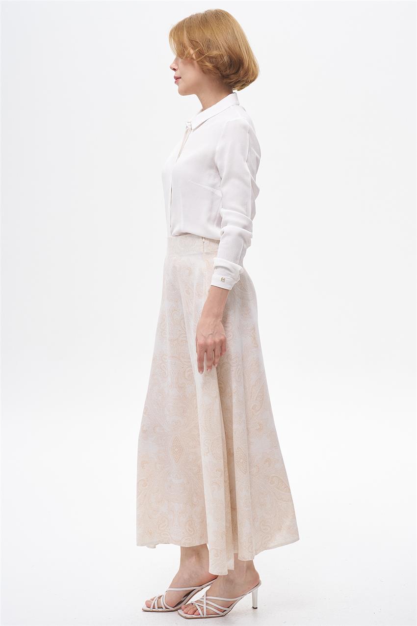 Skirt-Beige EMR-1882-11