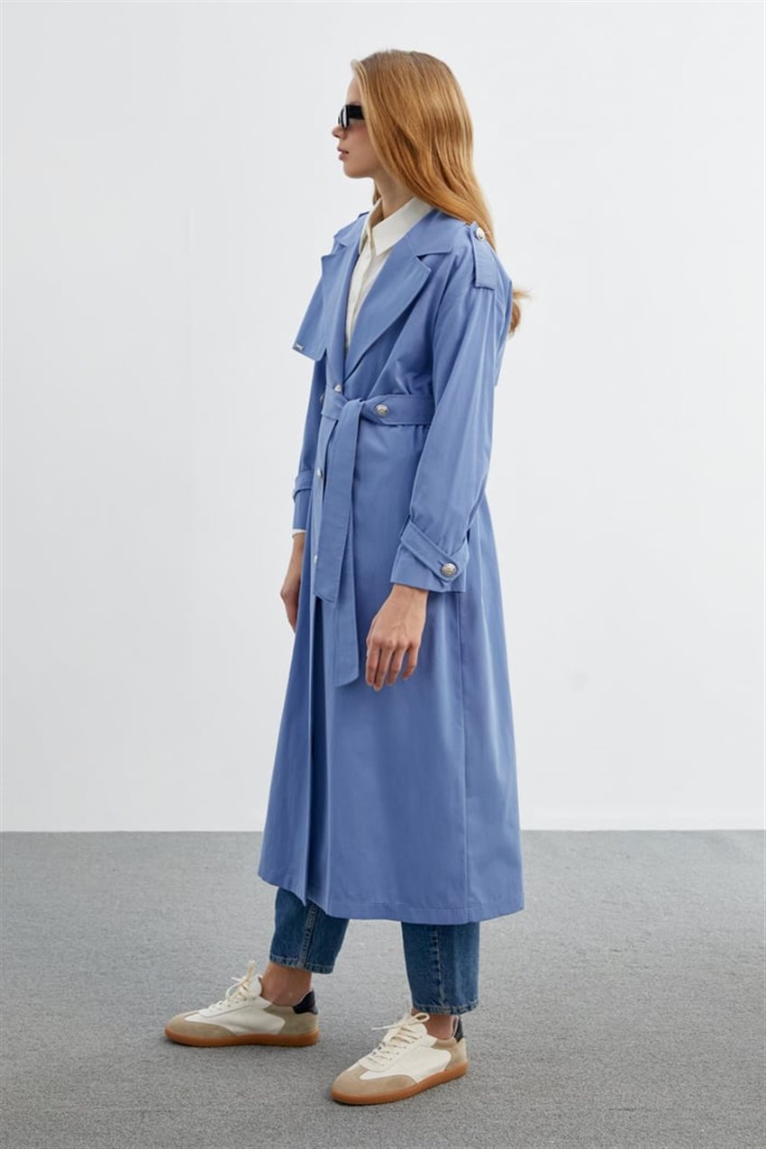 Trenchcoat-İndigo 13459-R1100