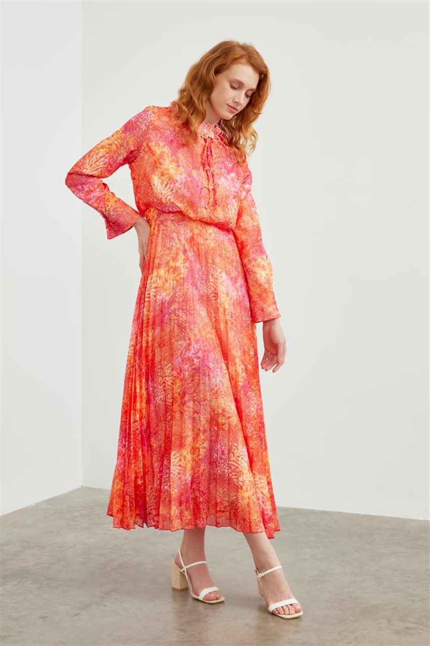 Dress-orange E-0407-R1187