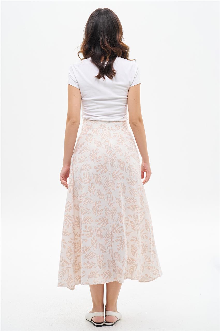 Skirt-Beige EMR-1883-11