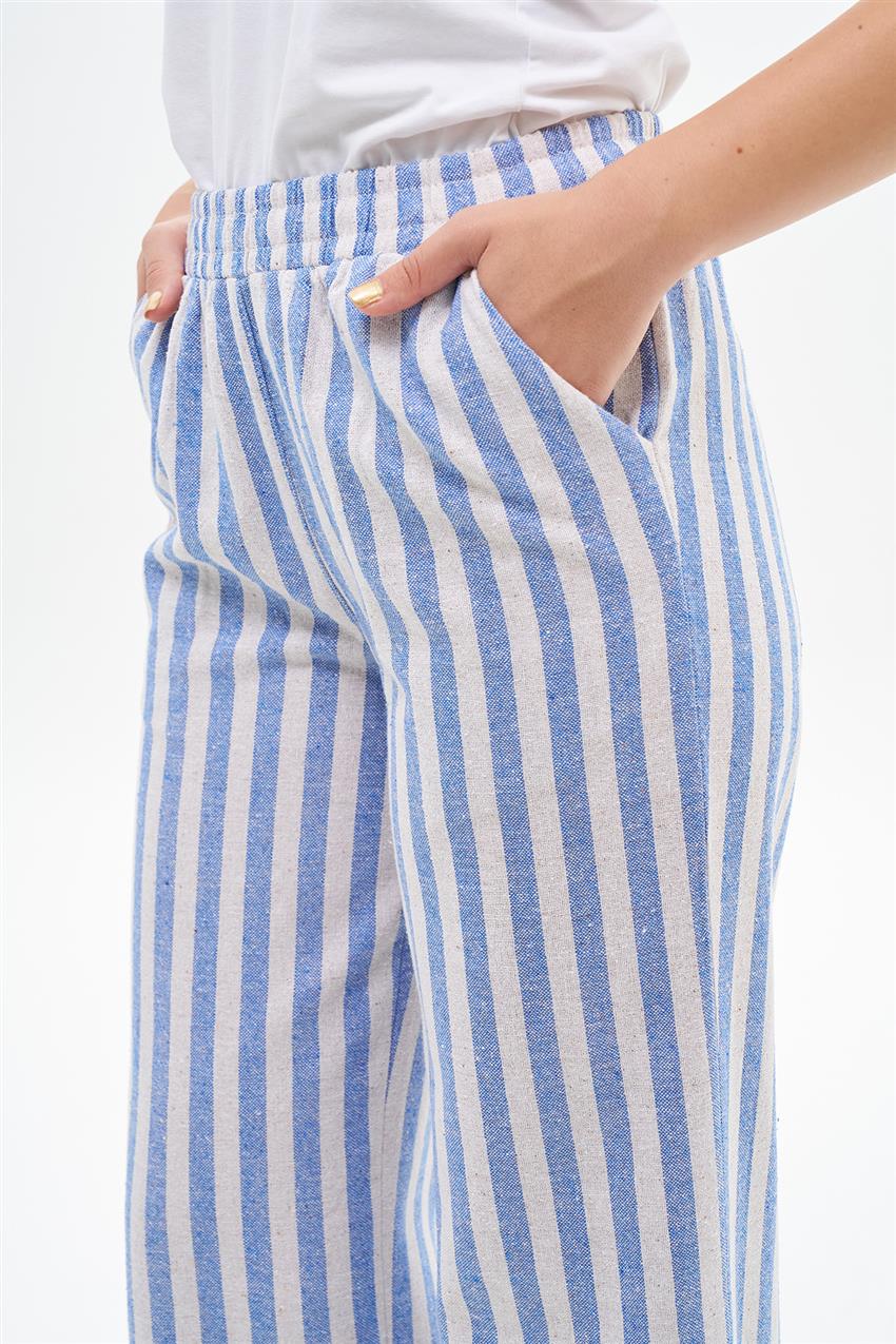 Pants-Blue Ecru EMR-2102-251