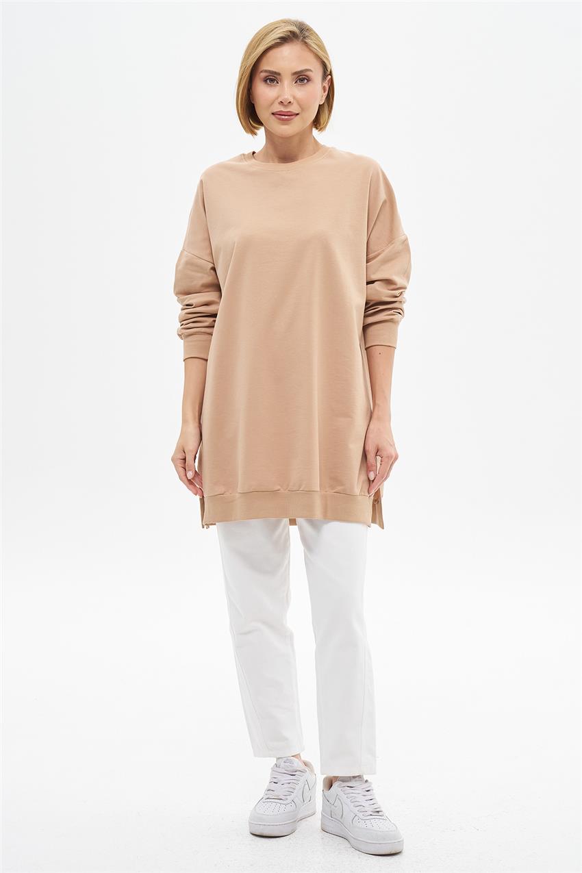 Bisiklet Yaka Vizon Oversize Tunik 