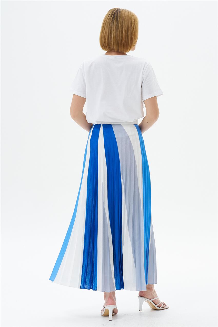 Skirt-İndigo ETK-0145-R1100