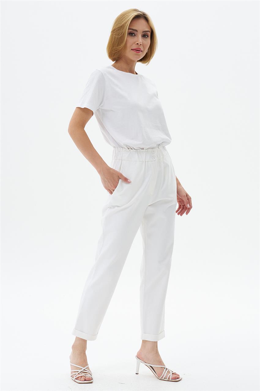 Pants-White P5205-02