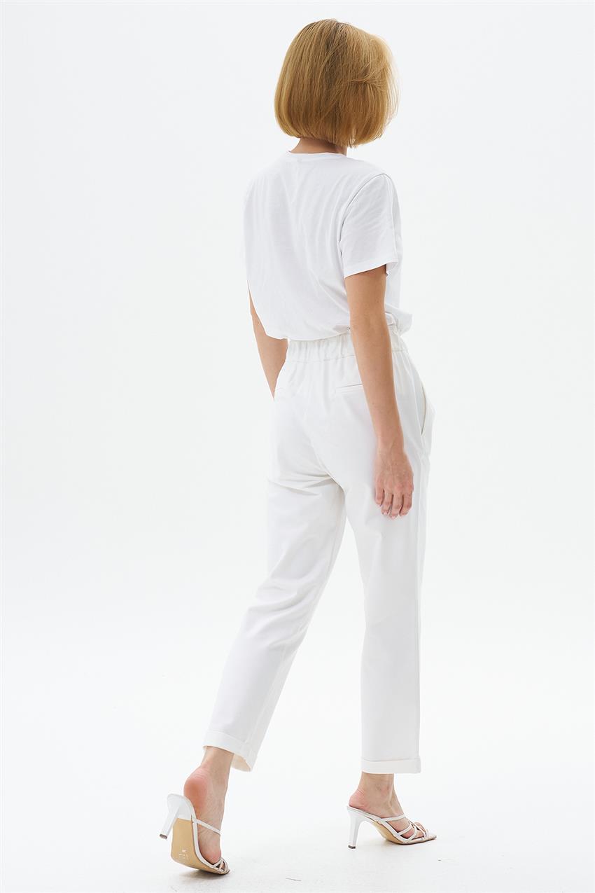 Pants-White P5205-02