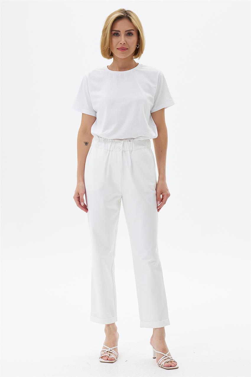 Pants-White P5205-02