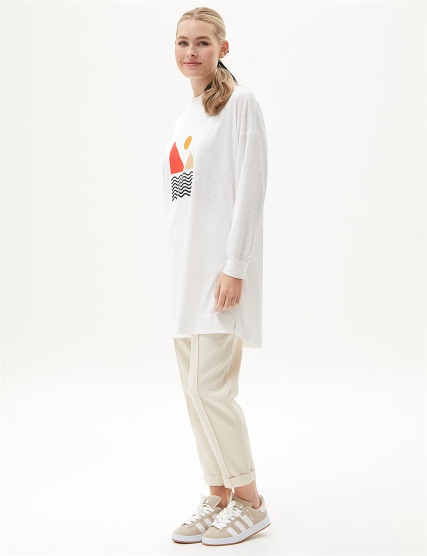 Sweatshirt-Optic White KY-B24-70025-02