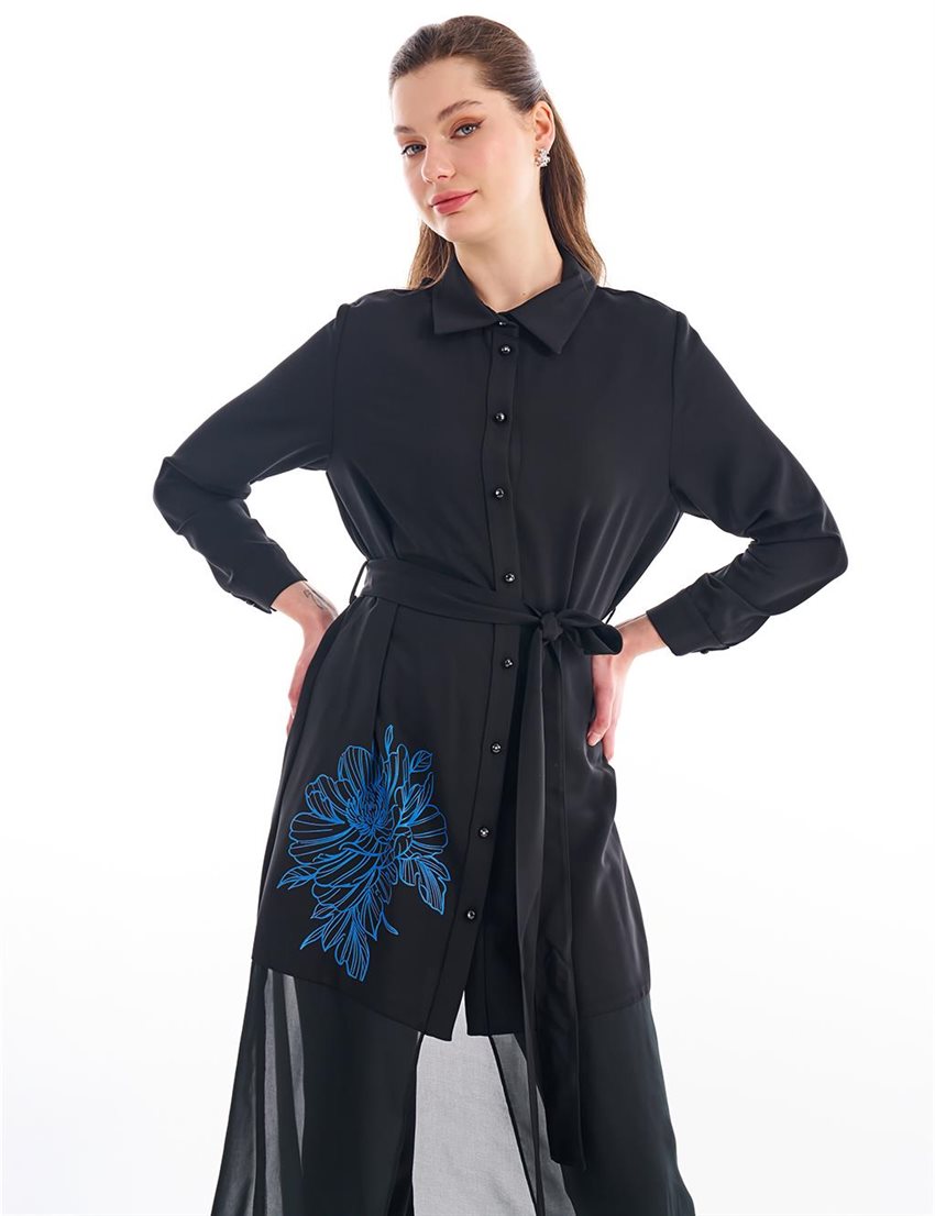 Tunic-Black KA-B24-21031-12