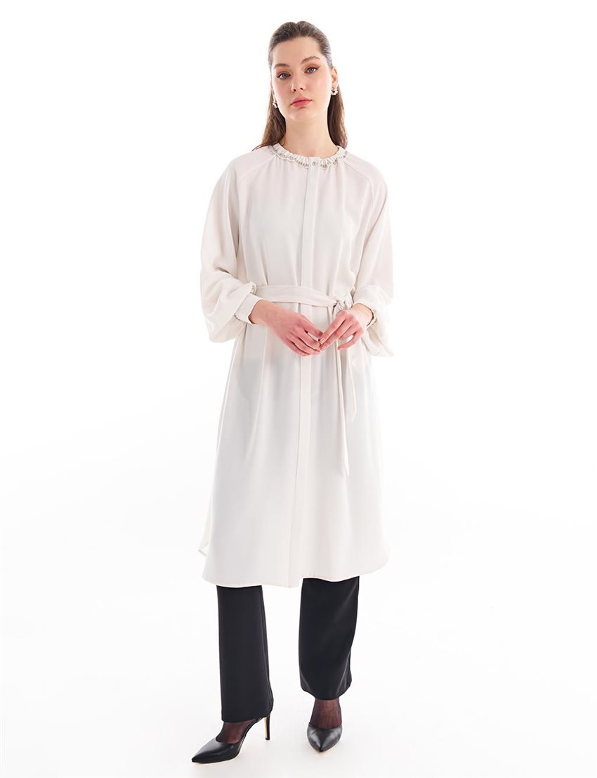 Tunic-Ecru KY-B24-81004-35