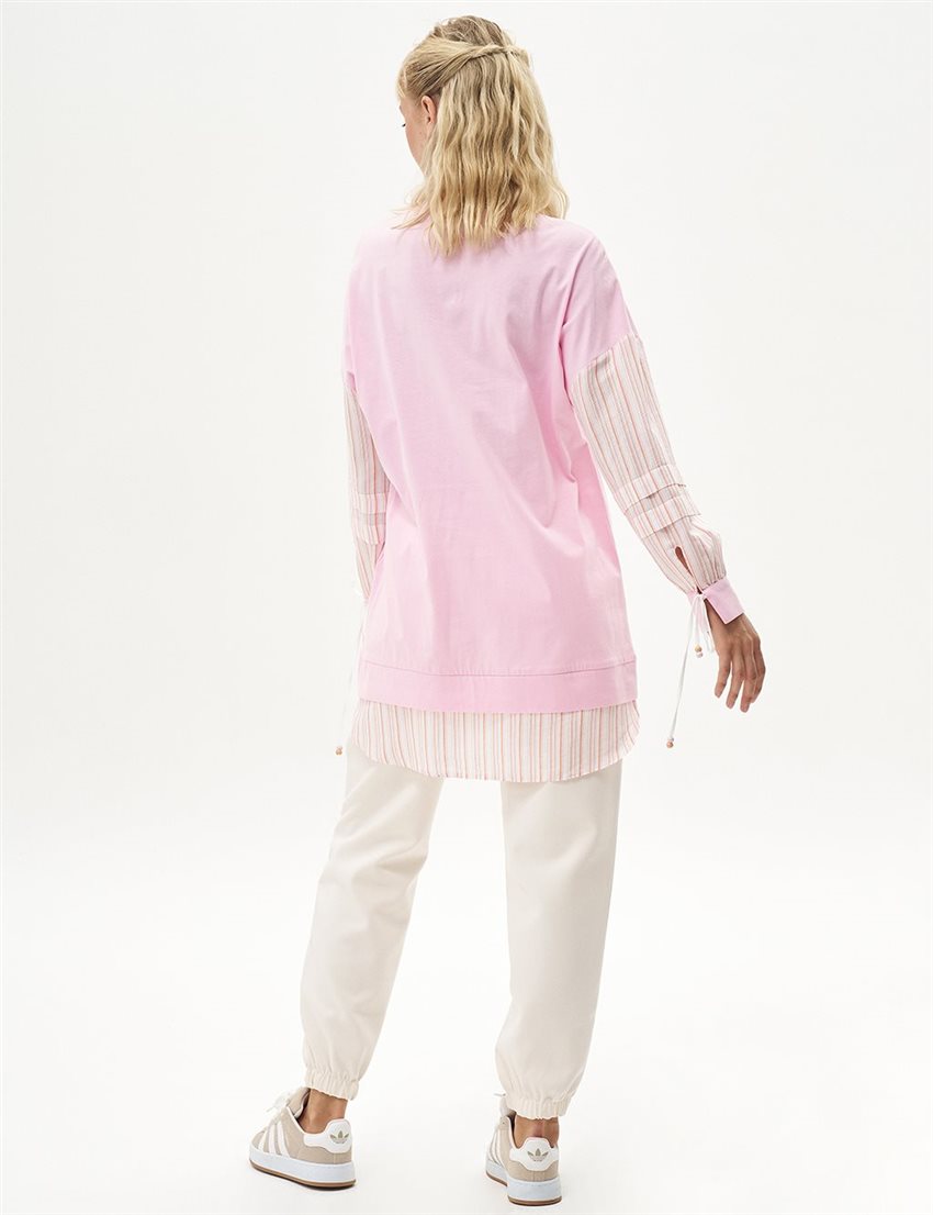 Sweatshirt-Sugar pink KA-B24-31019-220