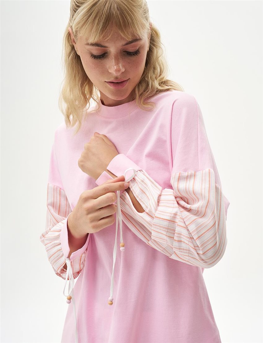 Sweatshirt-Sugar pink KA-B24-31019-220