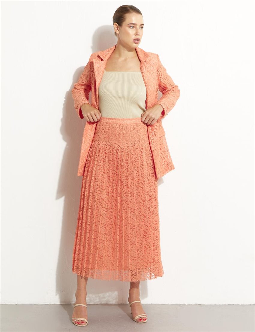 Skirt-Peach KA-A23-12011-141