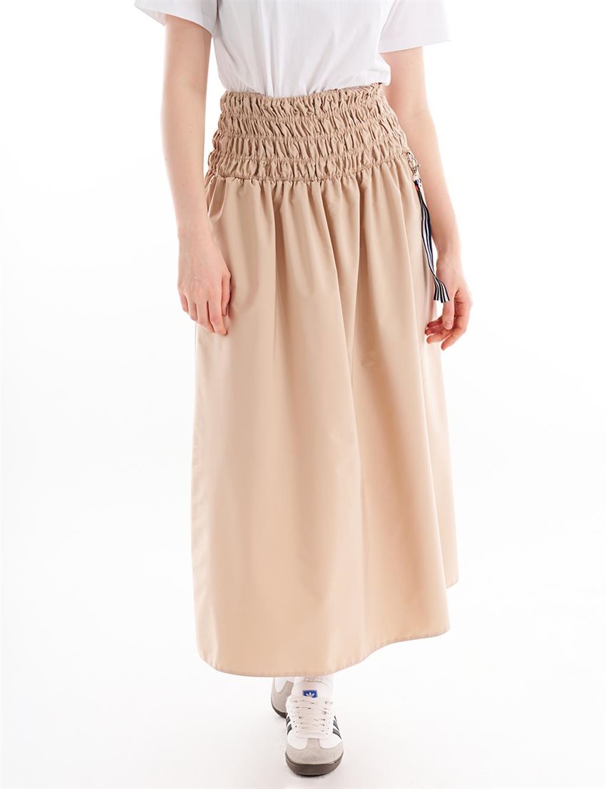 Skirt-Beige KA-B24-12018-08