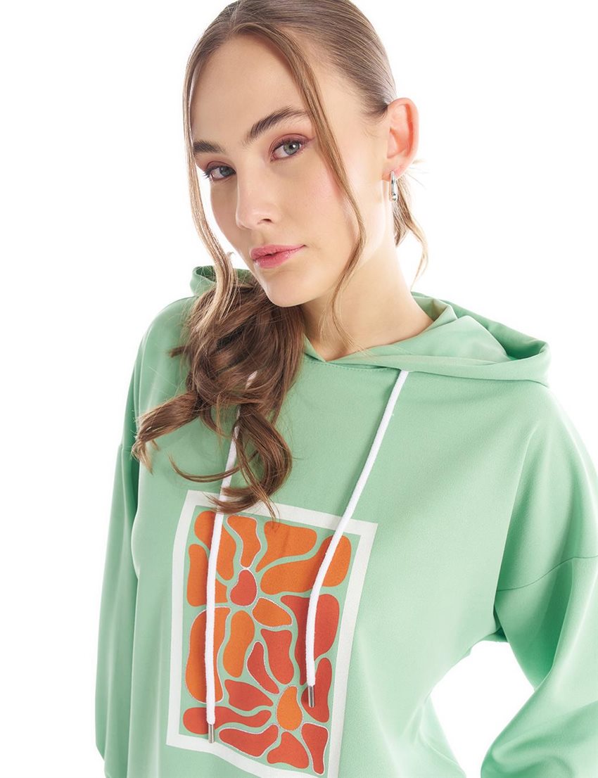 Sweatshirt-Light Green KY-B24-70003-587