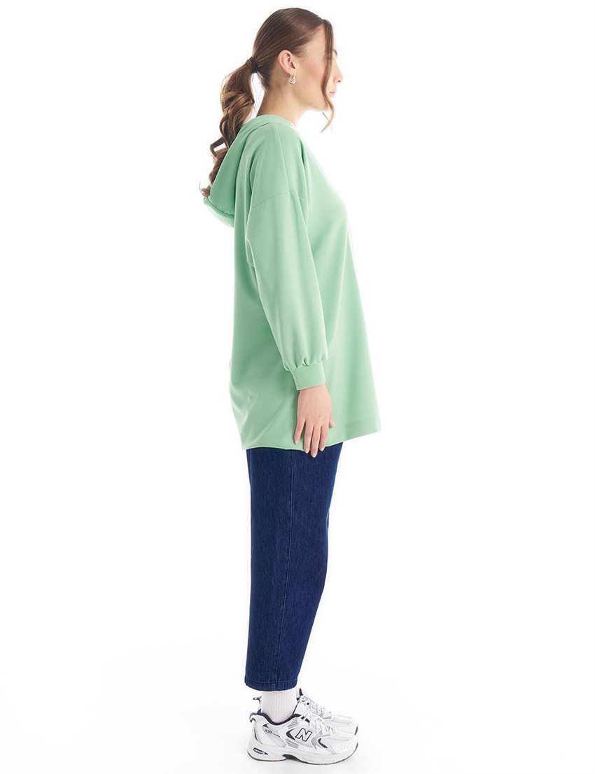 Sweatshirt-Light Green KY-B24-70003-587